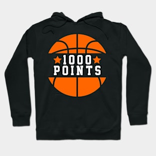 1000 Points Basketball Scorer High School Basketball Mom Hoodie